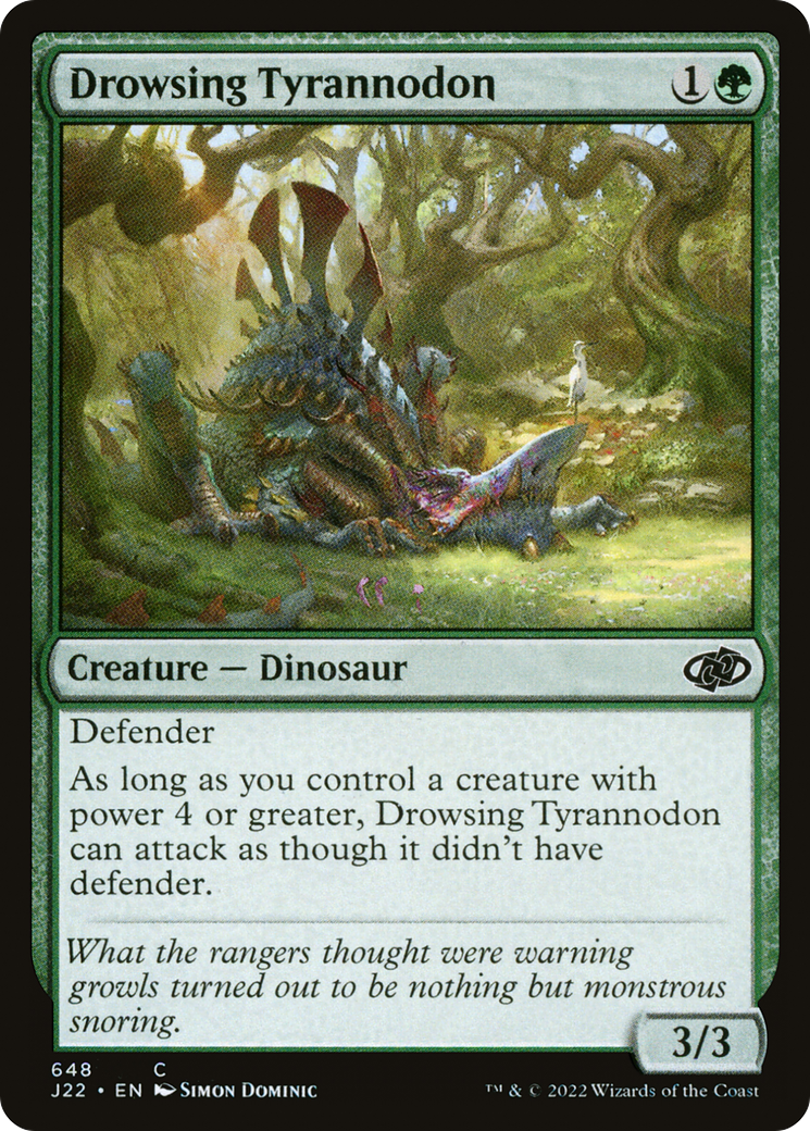Drowsing Tyrannodon [Jumpstart 2022] | Card Citadel