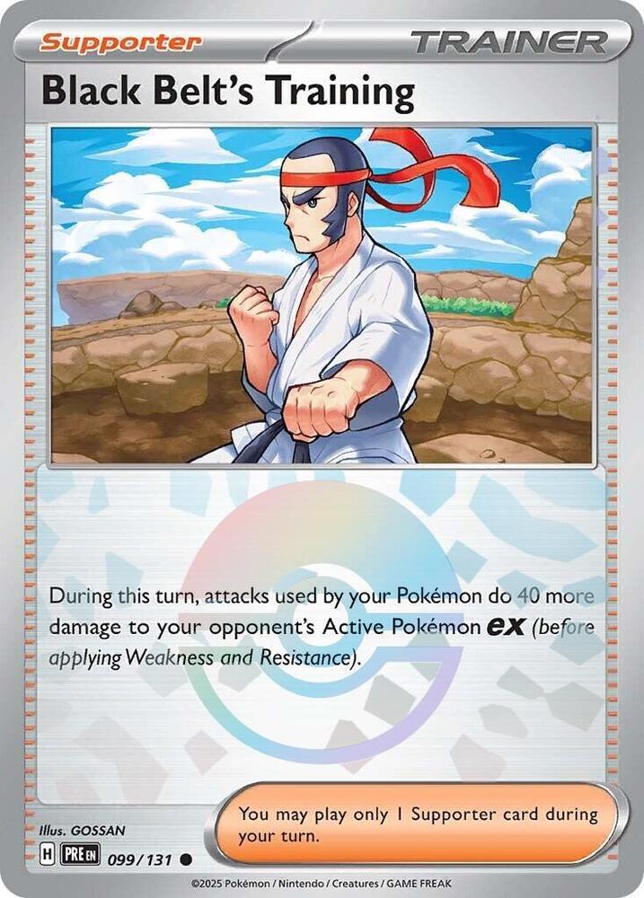 Black Belt's Training (099/131) (Poke Ball Pattern) [Scarlet & Violet: Prismatic Evolutions] | Card Citadel