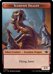 Mercenary // Scorpion Dragon Double-Sided Token [Outlaws of Thunder Junction Tokens] | Card Citadel