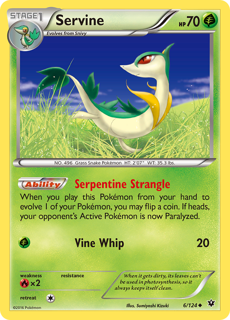 Servine (6/124) [XY: Fates Collide] | Card Citadel