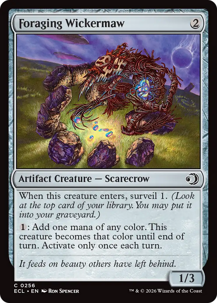 Foraging Wickermaw [Lorwyn Eclipsed] | Card Citadel