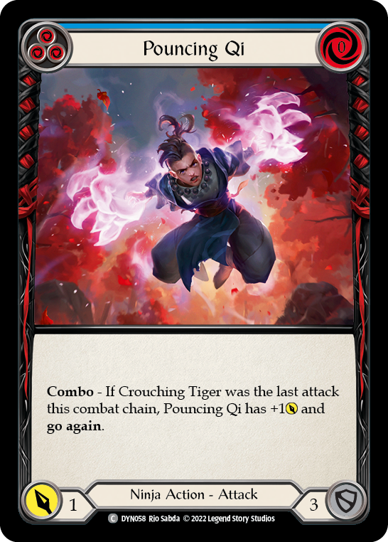 Pouncing Qi (Blue) [DYN058] (Dynasty) | Card Citadel