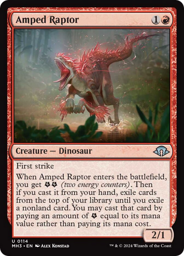 Amped Raptor [Modern Horizons 3] | Card Citadel