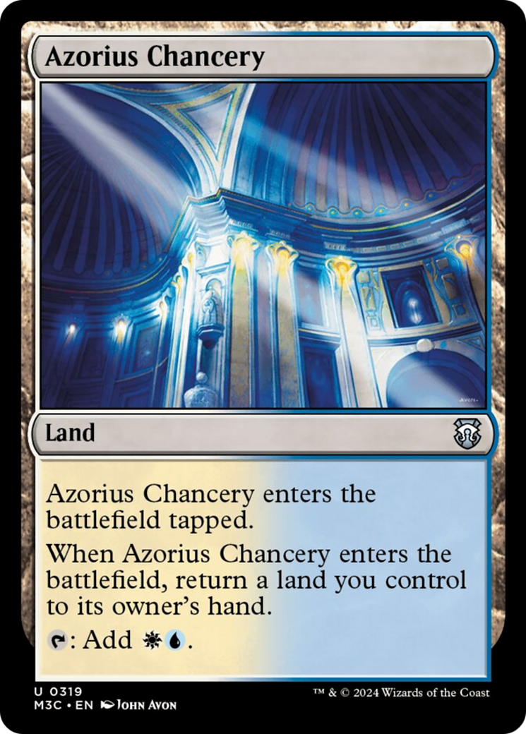Azorius Chancery (Ripple Foil) [Modern Horizons 3 Commander] | Card Citadel