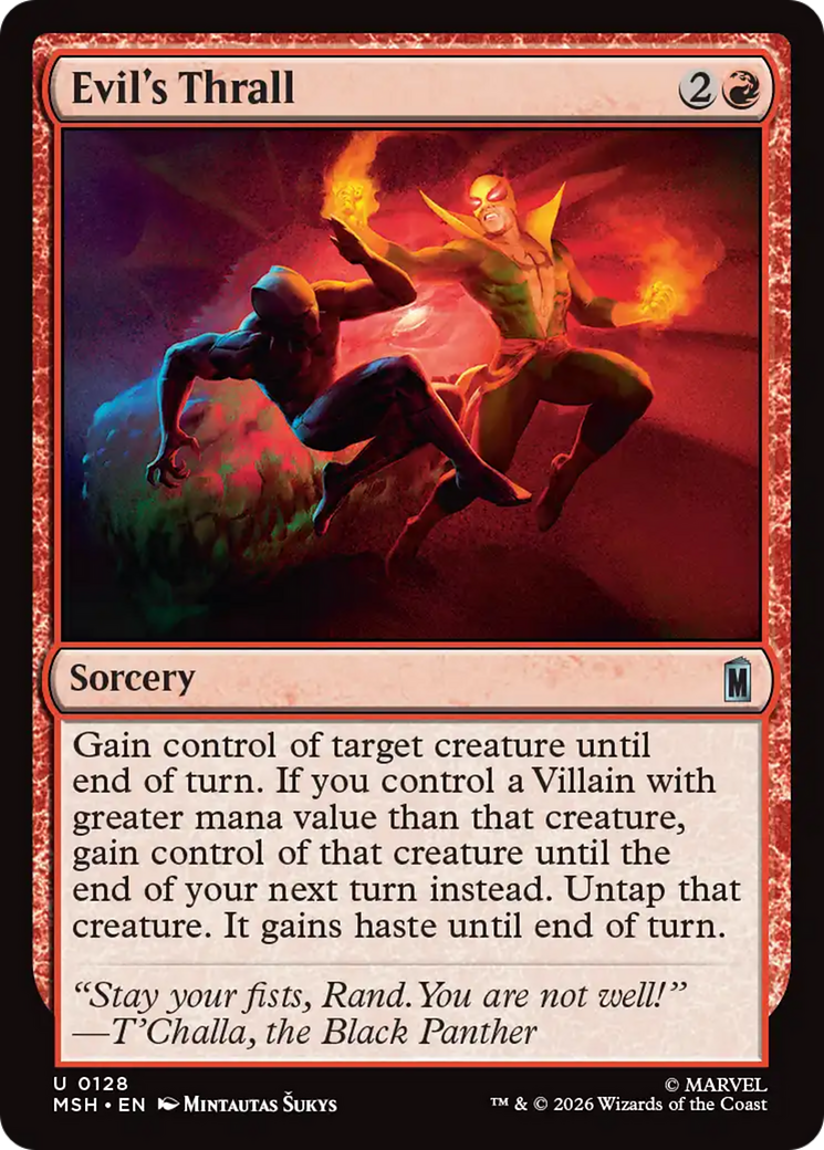 Evil's Thrall [Marvel Super Heroes] | Card Citadel