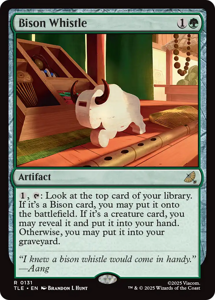 Bison Whistle [Avatar: The Last Airbender: Eternal-Legal] | Card Citadel