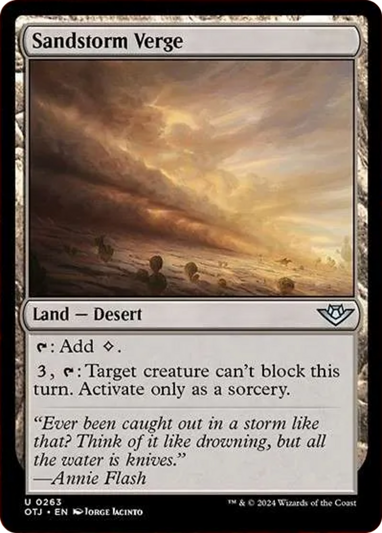 Sandstorm Verge [Outlaws of Thunder Junction] | Card Citadel