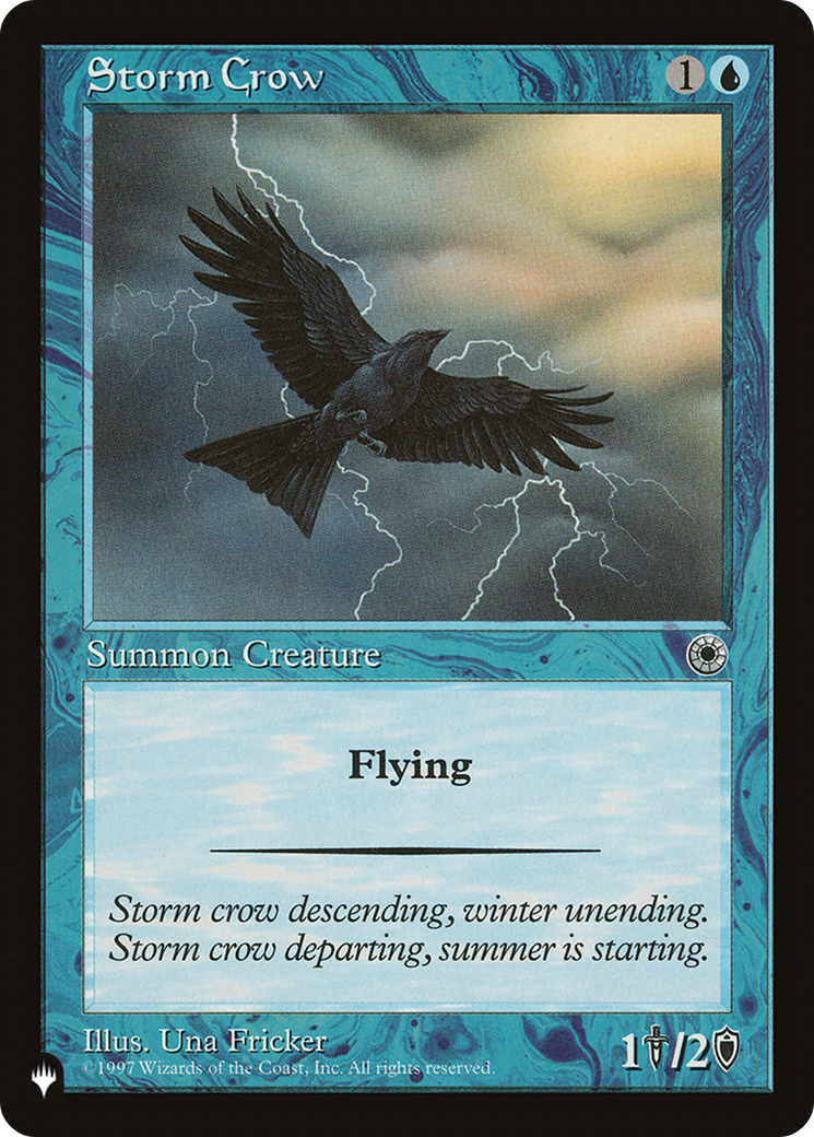 Storm Crow (POR) [The List Reprints] | Card Citadel