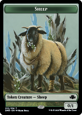 Zombie // Sheep Double-Sided Token [Dominaria Remastered Tokens] | Card Citadel