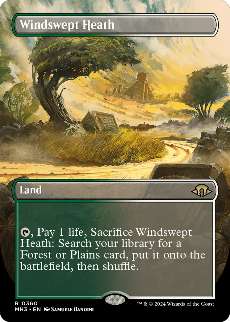 Windswept Heath (Borderless) [Modern Horizons 3] | Card Citadel