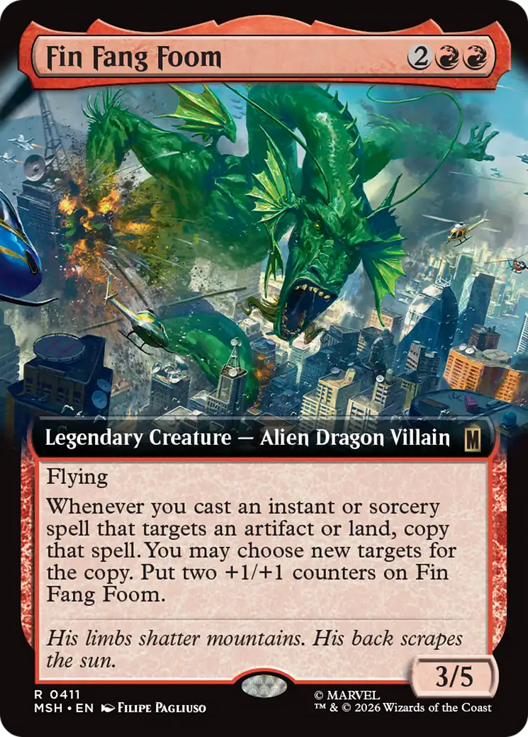 Fin Fang Foom (Extended Art) [Marvel Super Heroes] | Card Citadel