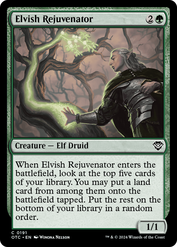 Elvish Rejuvenator [Outlaws of Thunder Junction Commander] | Card Citadel