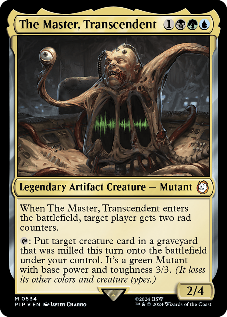 The Master, Transcendent (Surge Foil) [Fallout] | Card Citadel