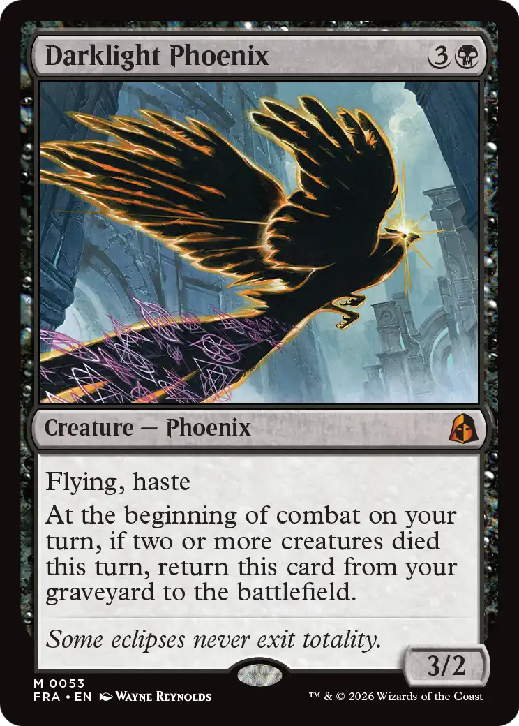 Darklight Phoenix [Reality Fracture] | Card Citadel