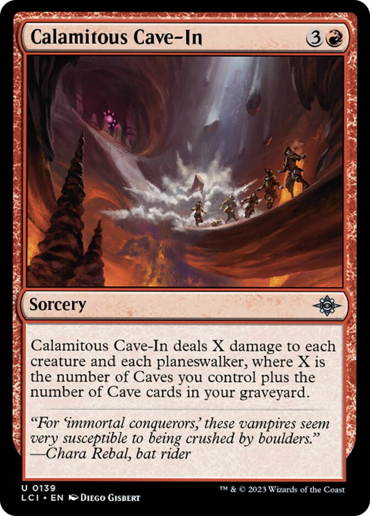 Calamitous Cave-In [The Lost Caverns of Ixalan] | Card Citadel