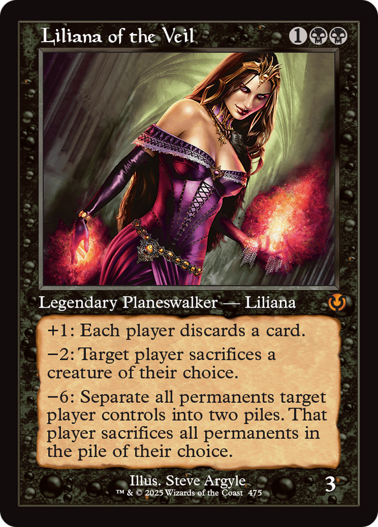 Liliana of the Veil (Retro Frame) [Innistrad Remastered] | Card Citadel