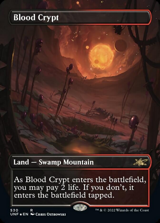 Blood Crypt (Borderless) (Galaxy Foil) [Unfinity] | Card Citadel