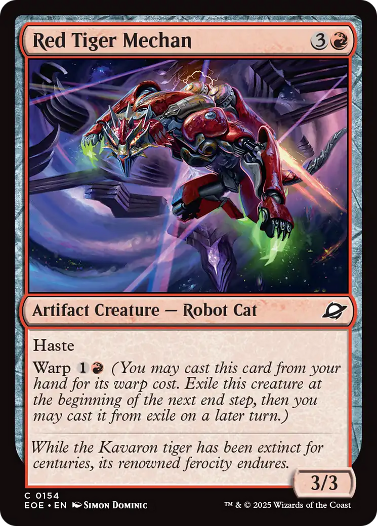 Red Tiger Mechan [Edge of Eternities] | Card Citadel