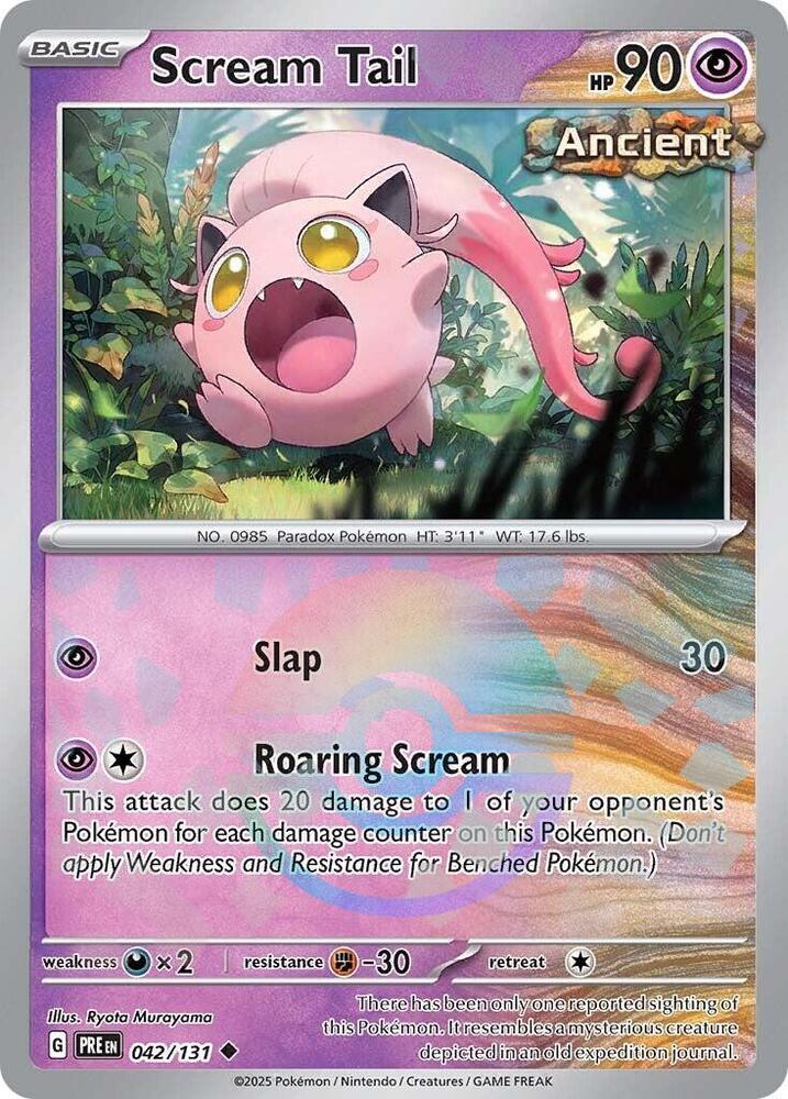 Scream Tail (042/131) (Poke Ball Pattern) [Scarlet & Violet: Prismatic Evolutions] | Card Citadel