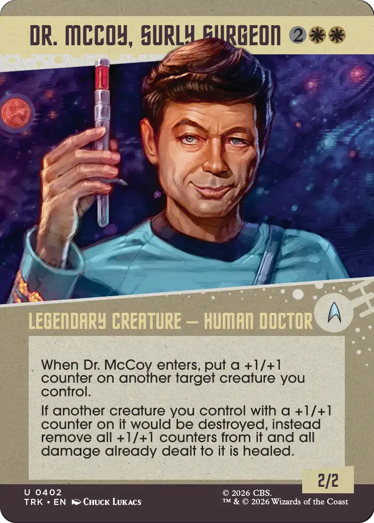 Dr. McCoy, Surly Surgeon (Showcase) [Star Trek] | Card Citadel
