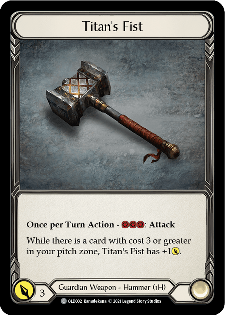 Titan's Fist [OLD002] (Tales of Aria Oldhim Blitz Deck)  1st Edition Normal | Card Citadel