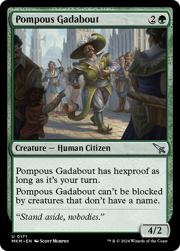 Pompous Gadabout [Murders at Karlov Manor] | Card Citadel