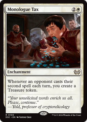 Monologue Tax [Duskmourn: House of Horror Commander] | Card Citadel