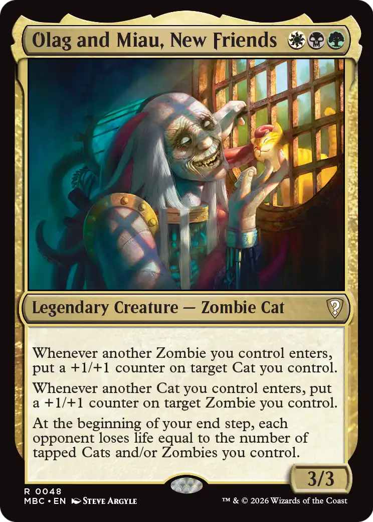 Olag and Miau, New Friends [Mystery Booster: Commander Edition] | Card Citadel