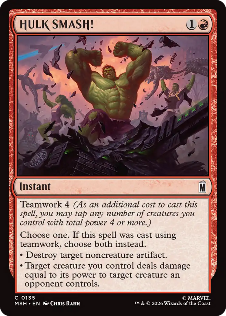 HULK SMASH! [Marvel Super Heroes] | Card Citadel