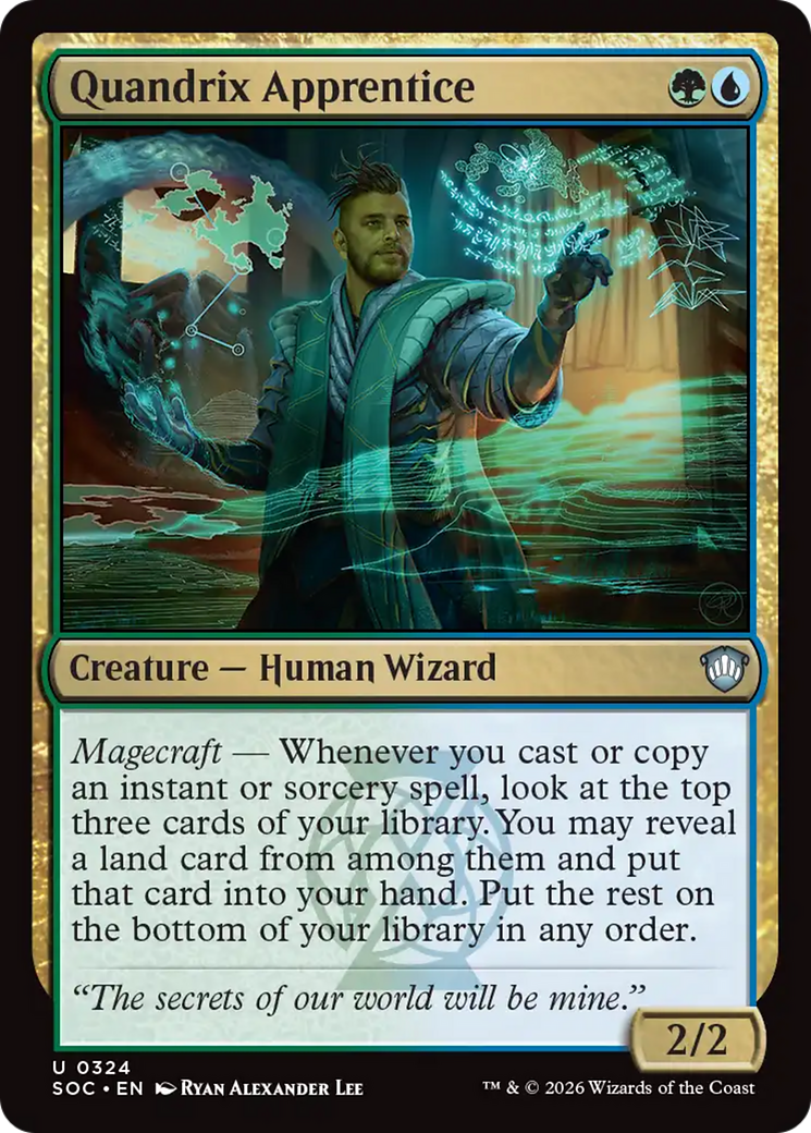 Quandrix Apprentice [Secrets of Strixhaven Commander] | Card Citadel