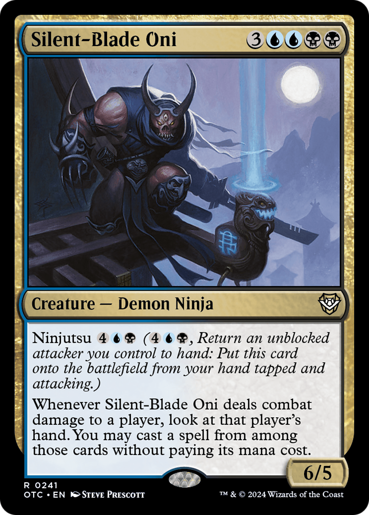 Silent-Blade Oni [Outlaws of Thunder Junction Commander] | Card Citadel