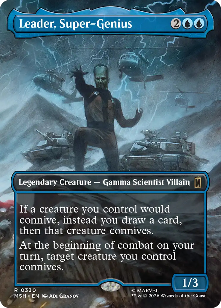 Leader, Super-Genius (Borderless) [Marvel Super Heroes] | Card Citadel