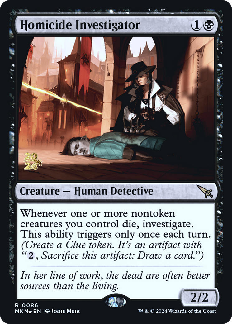 Homicide Investigator [Murders at Karlov Manor Prerelease Promos] | Card Citadel