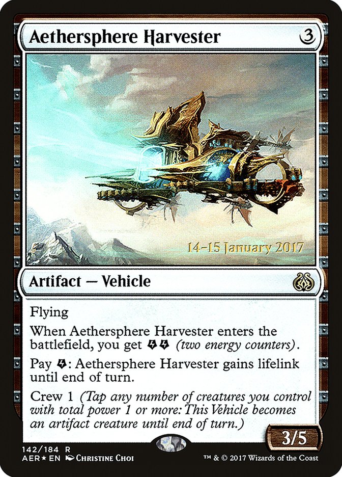 Aethersphere Harvester [Aether Revolt Prerelease Promos] | Card Citadel