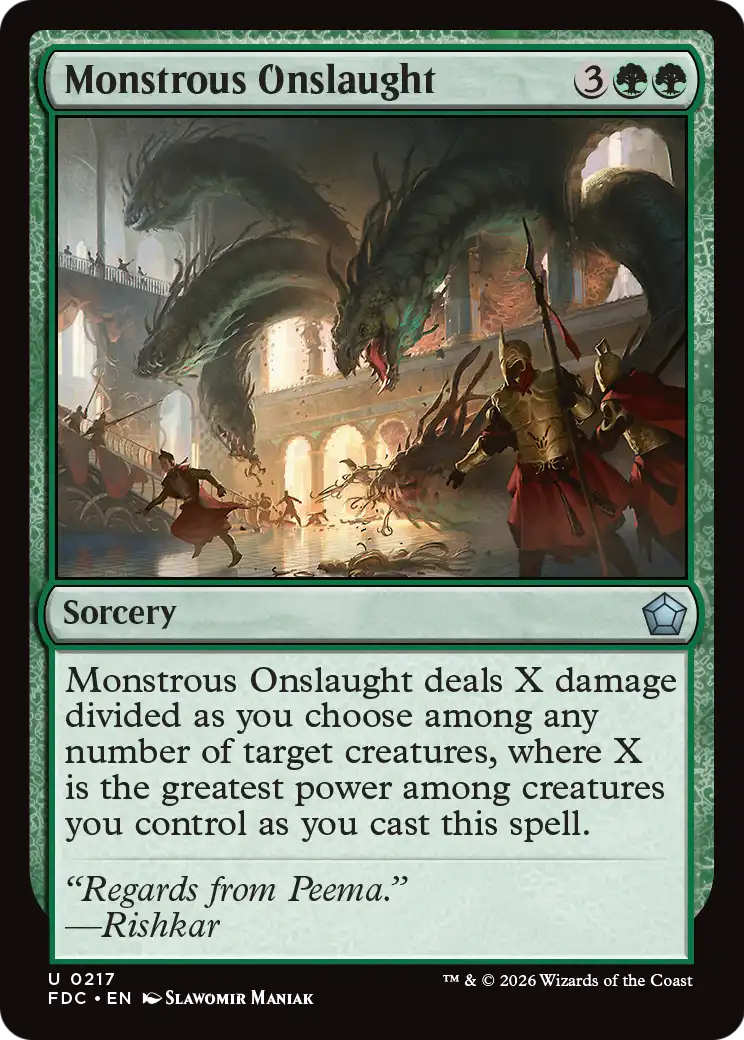 Monstrous Onslaught [Foundations Commander] | Card Citadel