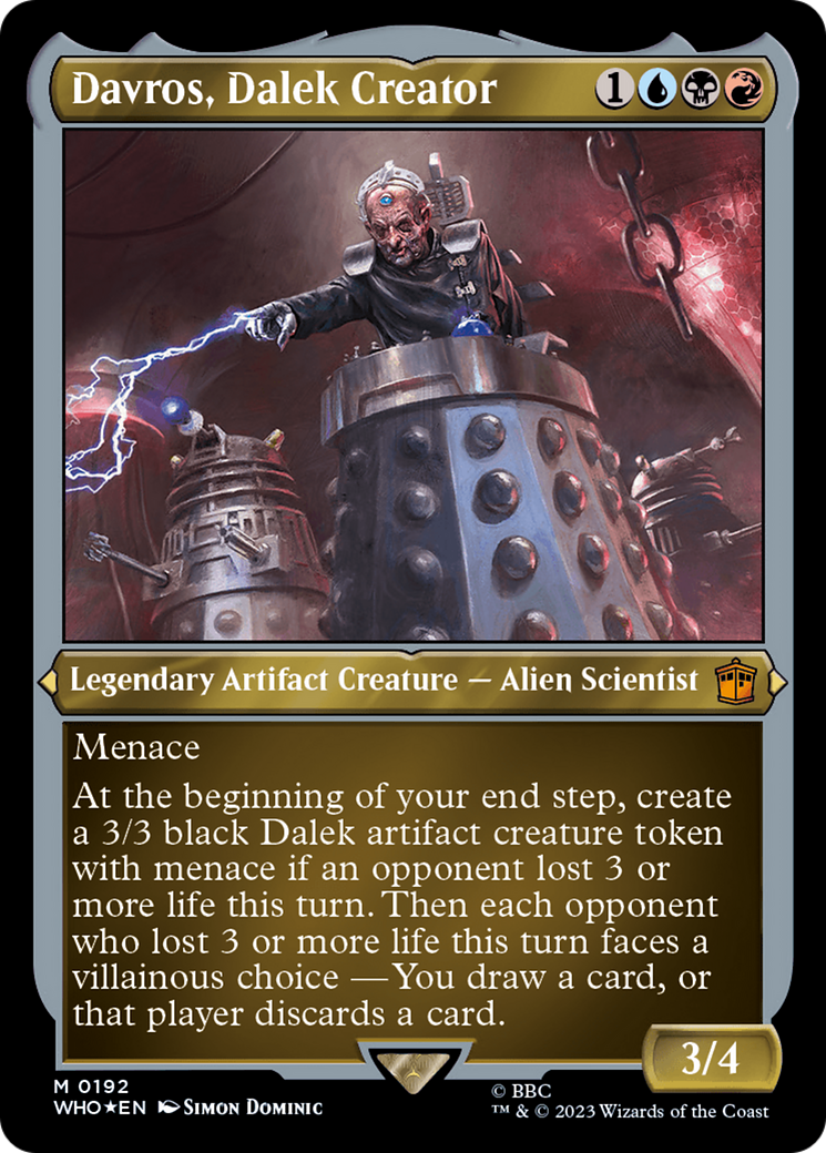 Davros, Dalek Creator (Display Commander) - Thick Stock [Doctor Who] | Card Citadel