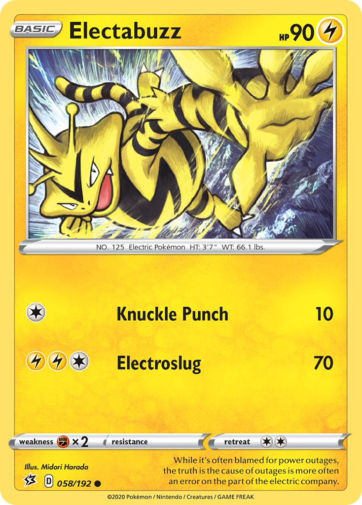 Electabuzz (058/192) [Sword & Shield: Rebel Clash] | Card Citadel