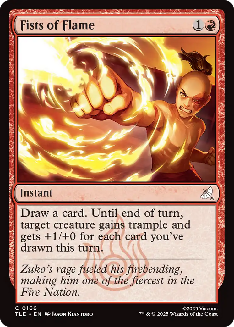 Fists of Flame [Avatar: The Last Airbender: Eternal-Legal] | Card Citadel