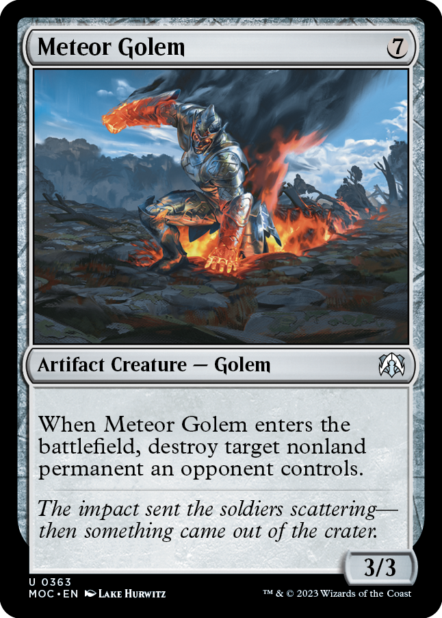 Meteor Golem [March of the Machine Commander] | Card Citadel