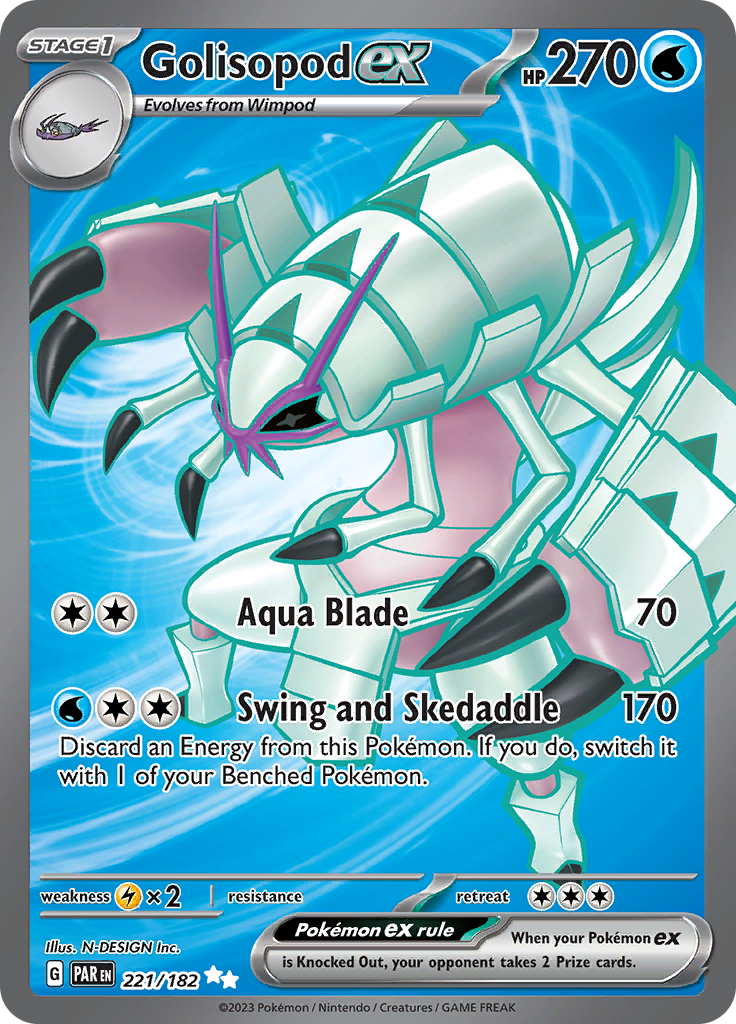 Golisopod ex (221/182) [Scarlet & Violet: Paradox Rift] | Card Citadel