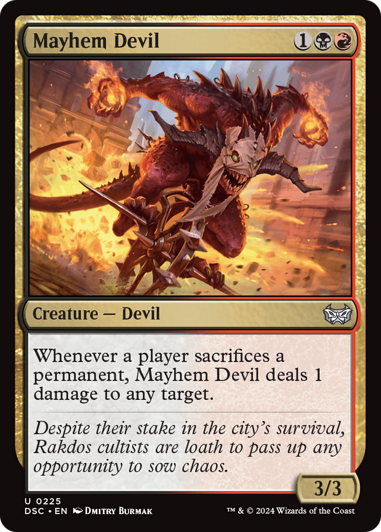 Mayhem Devil [Duskmourn: House of Horror Commander] | Card Citadel