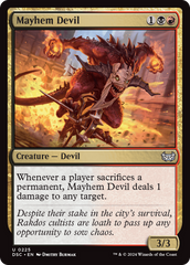 Mayhem Devil [Duskmourn: House of Horror Commander] | Card Citadel