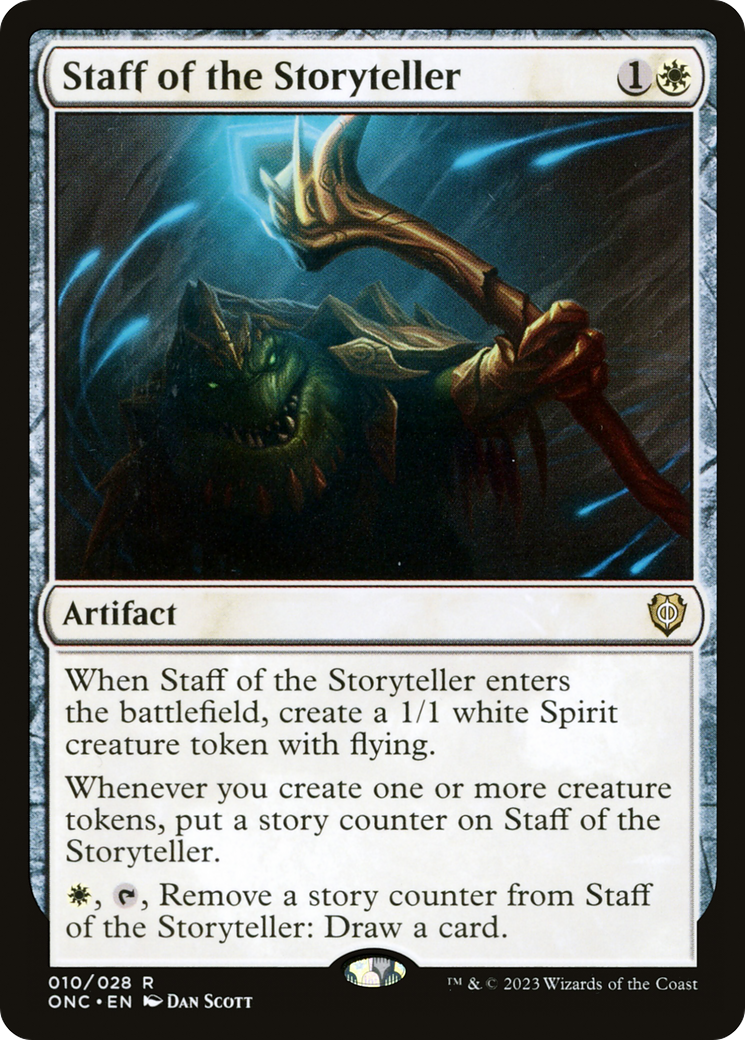 Staff of the Storyteller [Phyrexia: All Will Be One Commander] | Card Citadel