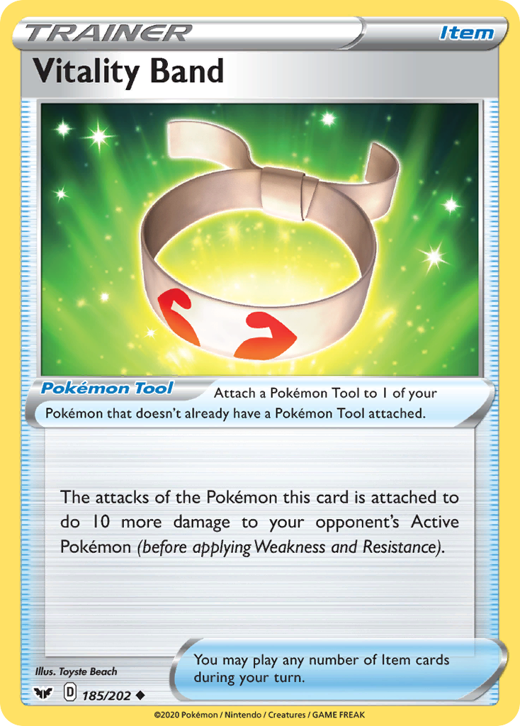 Vitality Band (185/202) [Sword & Shield: Base Set] | Card Citadel