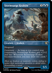 Stormsurge Kraken (Foil Etched) [Commander Masters] | Card Citadel