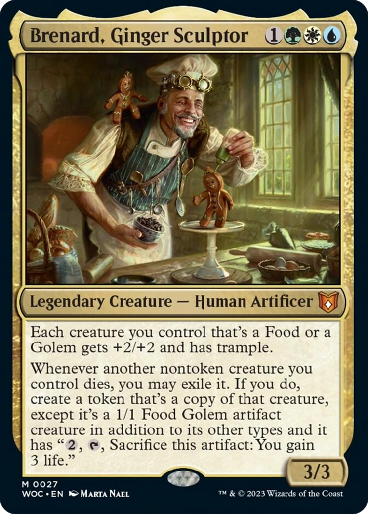 Brenard, Ginger Sculptor [Wilds of Eldraine Commander] | Card Citadel