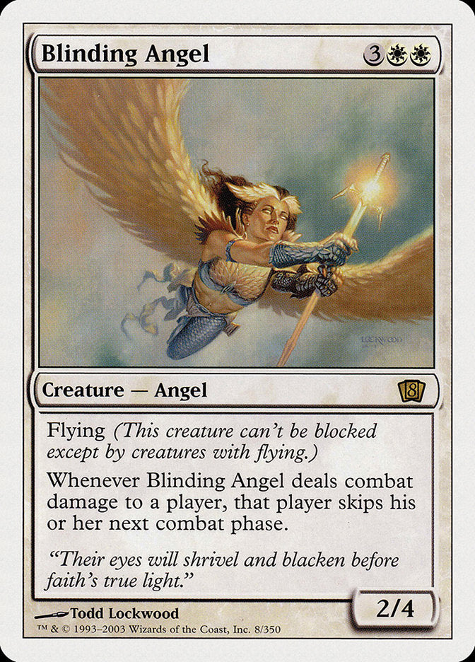 Blinding Angel (8th Edition) [Oversize Cards] | Card Citadel