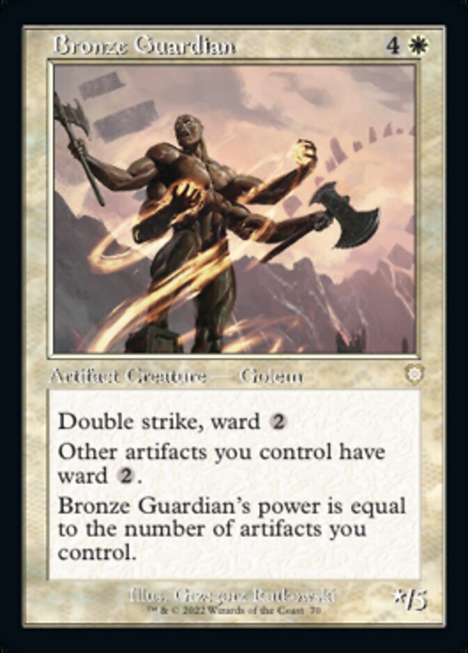 Bronze Guardian (Retro) [The Brothers' War Commander] | Card Citadel