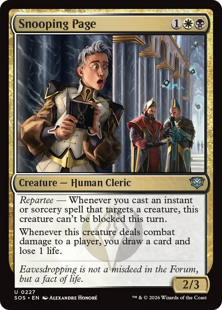 Snooping Page [Secrets of Strixhaven] | Card Citadel