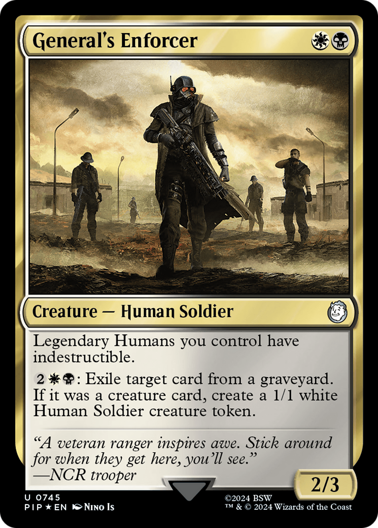 General's Enforcer (Surge Foil) [Fallout] | Card Citadel